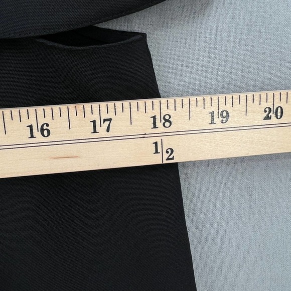 TIBI Shirt Womens 2 Black Strappy Off the Shoulder Top Button front Blouse - Picture 8 of 11